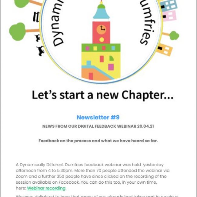 Dynamic Dumfries – Newsletter 9